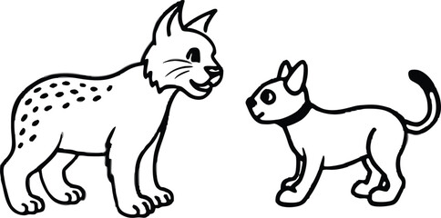 a-bobcat-befriends-a-lost-puppy-how-do-they-commun.eps