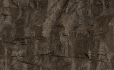 Textured dark brown rock face