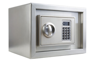 security metal safe isolated on white background PNG