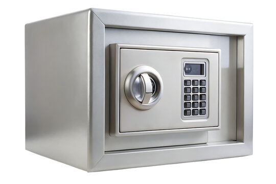 security metal safe isolated on white background PNG