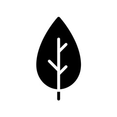 Leaf Silhouette: A stark silhouette of a single leaf, rendered in stark black, offers a graphic and minimalist portrayal of natural beauty. 
