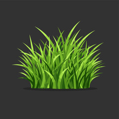 Vibrant Green Grass: A visually striking representation of lush, green grass blades, rendered in a high-quality illustration, evoking a sense of natural beauty and tranquility.