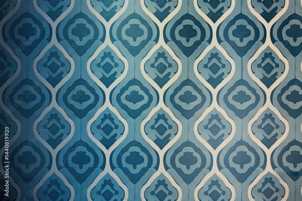 Poster the abstract picture of the blue shape repetitive pattern polygon geometry in the background, geomet