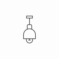 pendant lamp icon sign vector