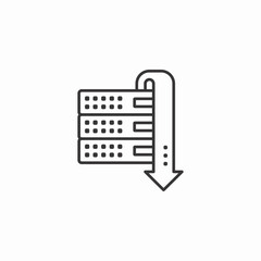 server download icon sign vector