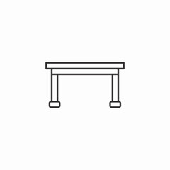 simple table icon sign vector