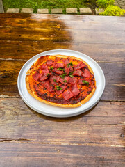 Close-up of a vibrant salsa served in an elegant bowl, making it a perfect accompaniment for your favorite dishes.