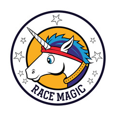 unicorn head logo