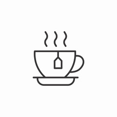 steaming cup icon sign vector