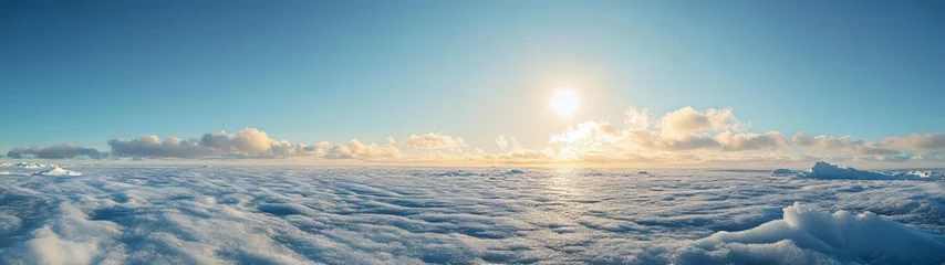 Fototapete Krankenhaus 360 degree hdr sky view over clouds at sunrise nature landscape hdri experience  © Ayou.Y