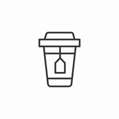 takeaway coffee icon sign vector