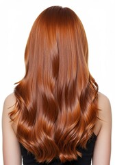 Fototapeta premium Luscious Long Copper Red Hair Style, Care, and Color Inspiration