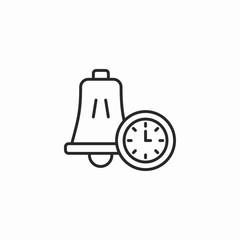 alarm reminder icon sign vector