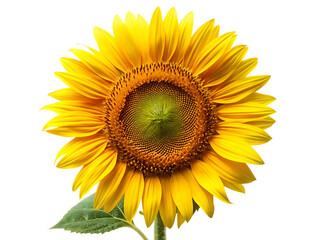 Obraz premium beautiful sunflower isolated on white background PNG