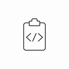 code syntax icon sign vector