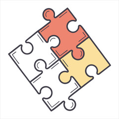 Minimal Puzzle Square Concept

