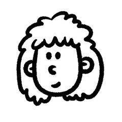 png kindergarten kid classroom doodle element cute face person boy and girl smile and emotion