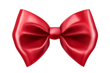 Bow, red bow 3d design. Cut out