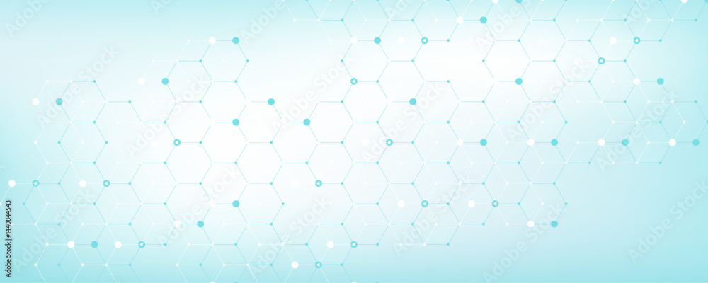 Poster modern health care or medical background design. health care innovation concept. horizontal header w