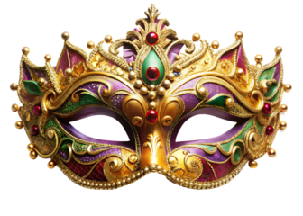 elegant carnival mask isolated on white background PNG
