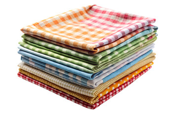 stack of fabric napkins