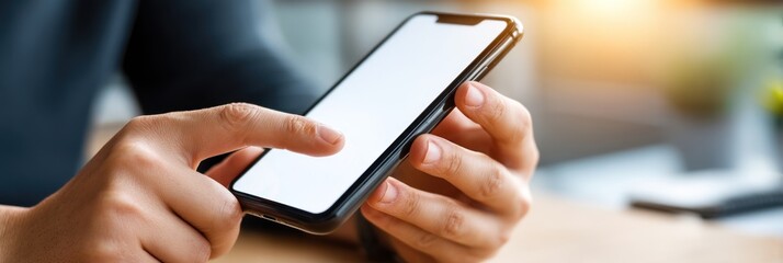 Person using a smartphone