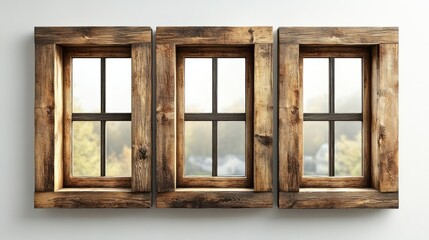 Rustic Wooden Windows