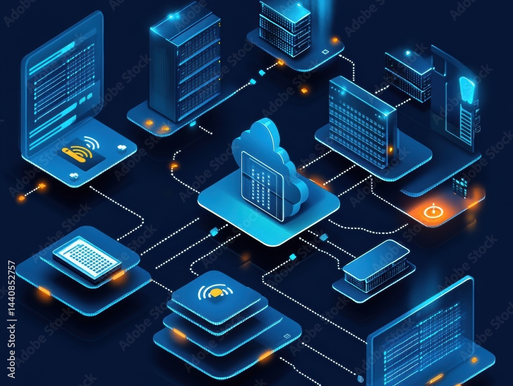 Poster Network Infrastructure for Data Storage and Management