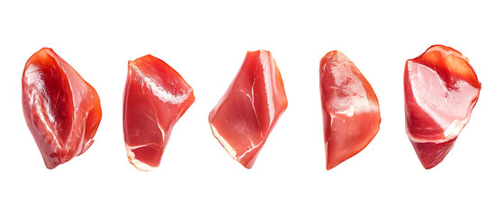 Pack of Deli Meats Against Transparent Background for Food Branding, Culinary Promotion, or Grocery Design Projects