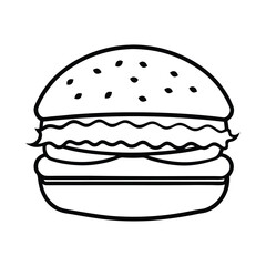 hamburger vector illustration