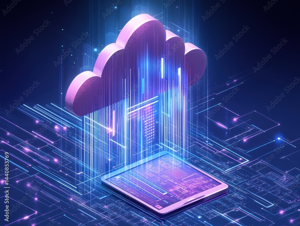 Aufkleber Cloud Computing and Digital Transformation