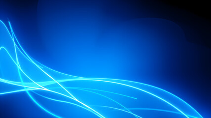 White lights on blue background. Generative AI