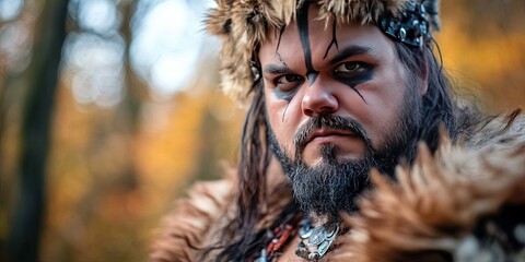  man dressed as attila the hun 