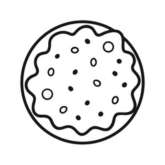 vector illustration of an cookie