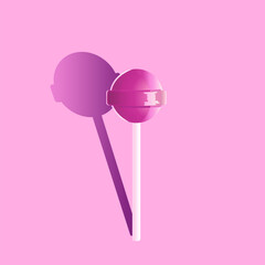 Pink lollipop 