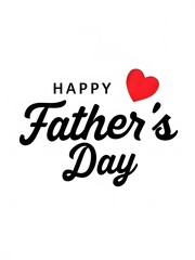 Happy Father's Day Elegant Card Design with Heart Accent Card