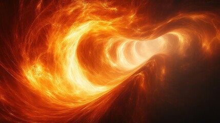 Naklejka premium Fiery Vortex: A Journey Through Inferno's Embrace