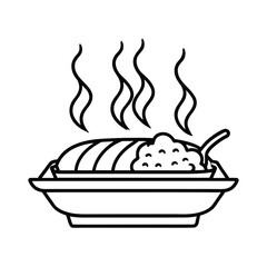 vector illustration of a burning fire