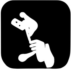 Black and White Silhouette of Person Holding Smartphone – Man or Woman Using Mobile DeviceBlack and White Silhouette of Person Holding Smartphone – Man or Woman Using Mobile Device
