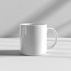 Obraz premium White Mug with Minimalist Studio Shot. (8)