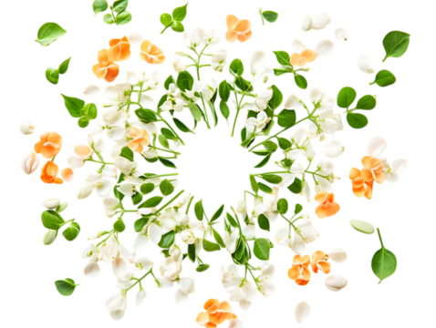 Vibrant Moringa Flowers and Organic Vegetables