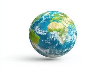 Fototapeta premium Detailed Globe Showing Continents and Oceans