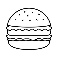 fast food hamburger