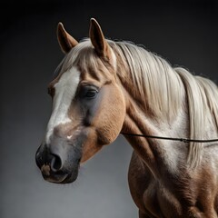 Obraz premium Graceful Horse in Scenic Landscape – Beautiful Animal Photography