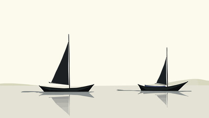 yacht on the sea