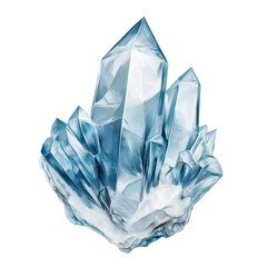 Obraz premium Frozen Ice Crystal Isolated Design Element