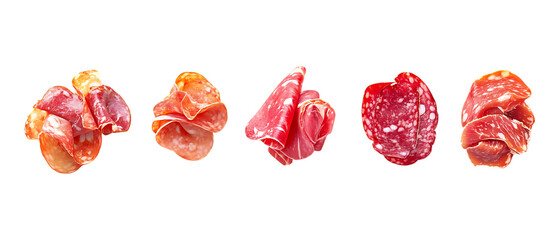 Fototapeta premium Pack of Deli Meats Against Transparent Background for Food Branding, Culinary Promotion, or Grocery Design Projects
