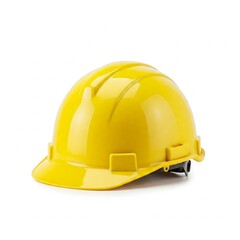 yellow hard helmet isolated