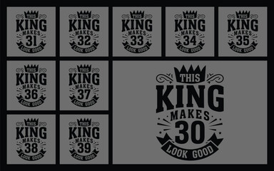 Obraz premium This king makes 30 look good