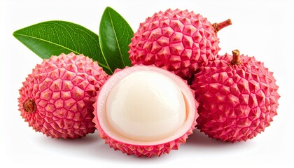 Lychee isolated on white background